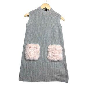 Crewcuts Girls Knit‎ furry Knit dress size 12